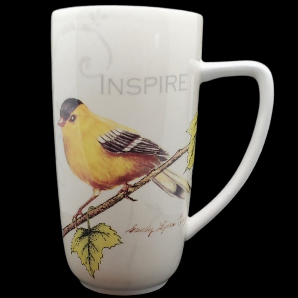 Garden Melody Sandy Clough Yellow Song Bird Mug